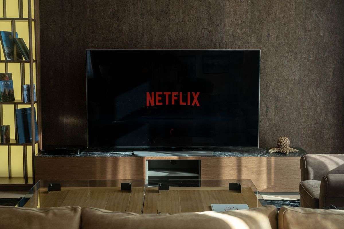Netflix logo on a TV screen